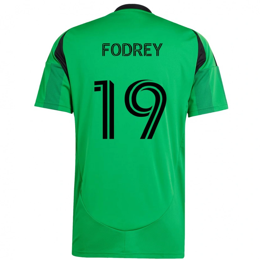 Danxen Hombre Camiseta Cj Fodrey #19 Verde Negro 1ª Equipación 2025/26 La Camisa México