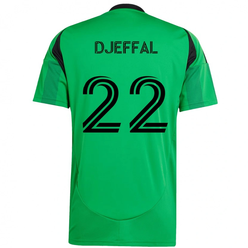 Danxen Hombre Camiseta Sofiane Djeffal #22 Blanco Verde 1ª Equipación 2025/26 La Camisa México