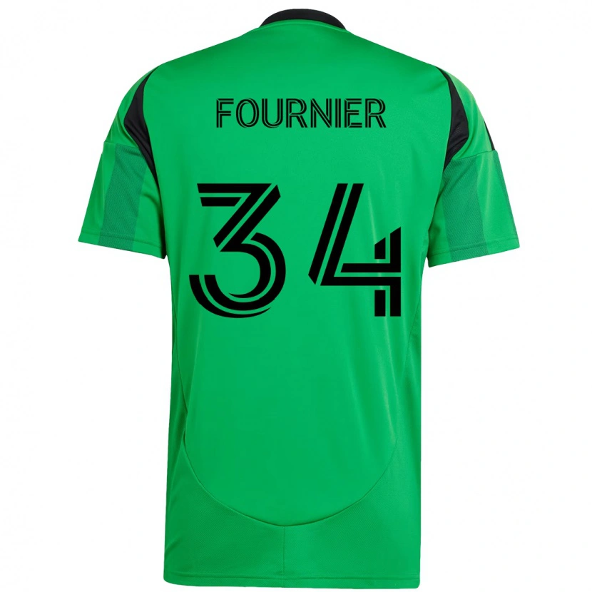 Danxen Hombre Camiseta Drake Fournier #34 Verde Negro 1ª Equipación 2025/26 La Camisa México