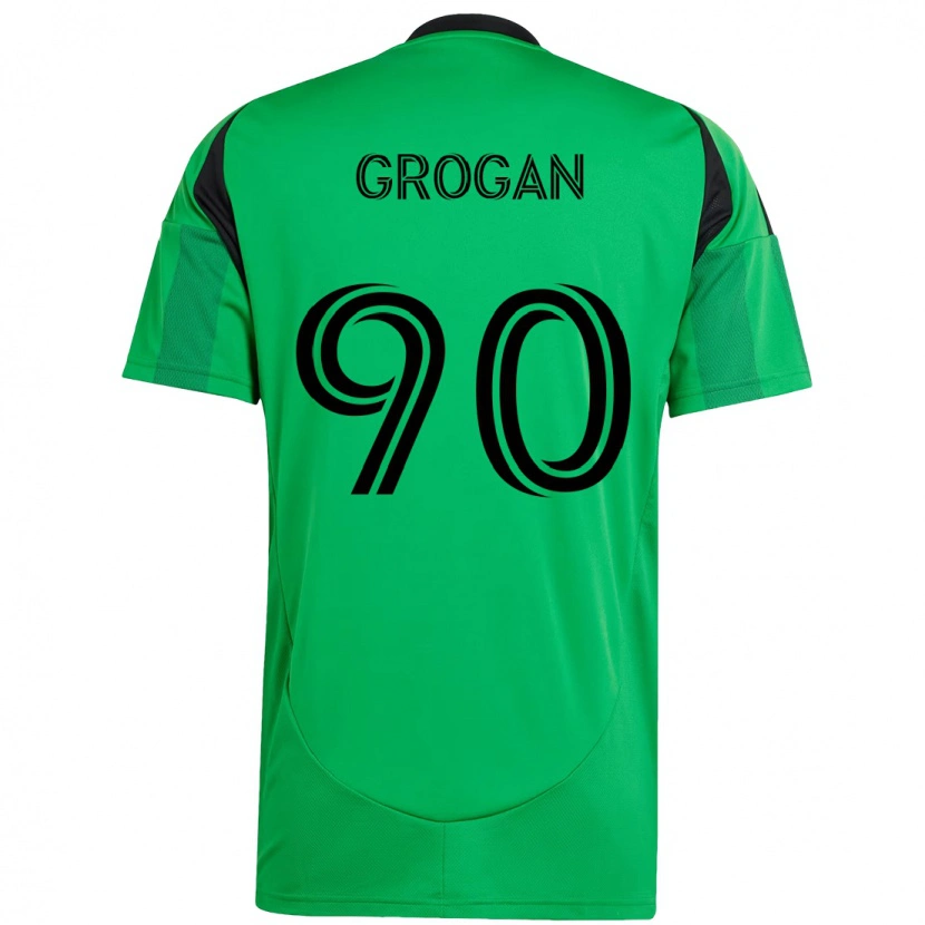 Danxen Hombre Camiseta Peter Grogan #90 Blanco Verde 1ª Equipación 2025/26 La Camisa México