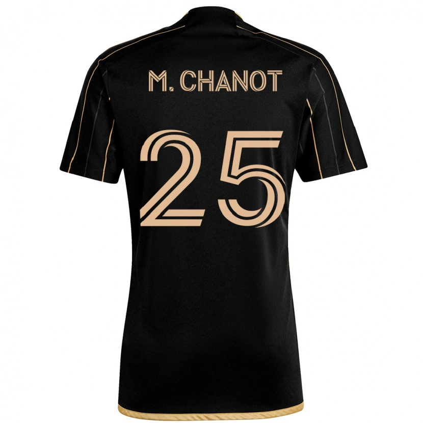 Danxen Hombre Camiseta Maxime Chanot #25 Blanco Marrón 1ª Equipación 2025/26 La Camisa México