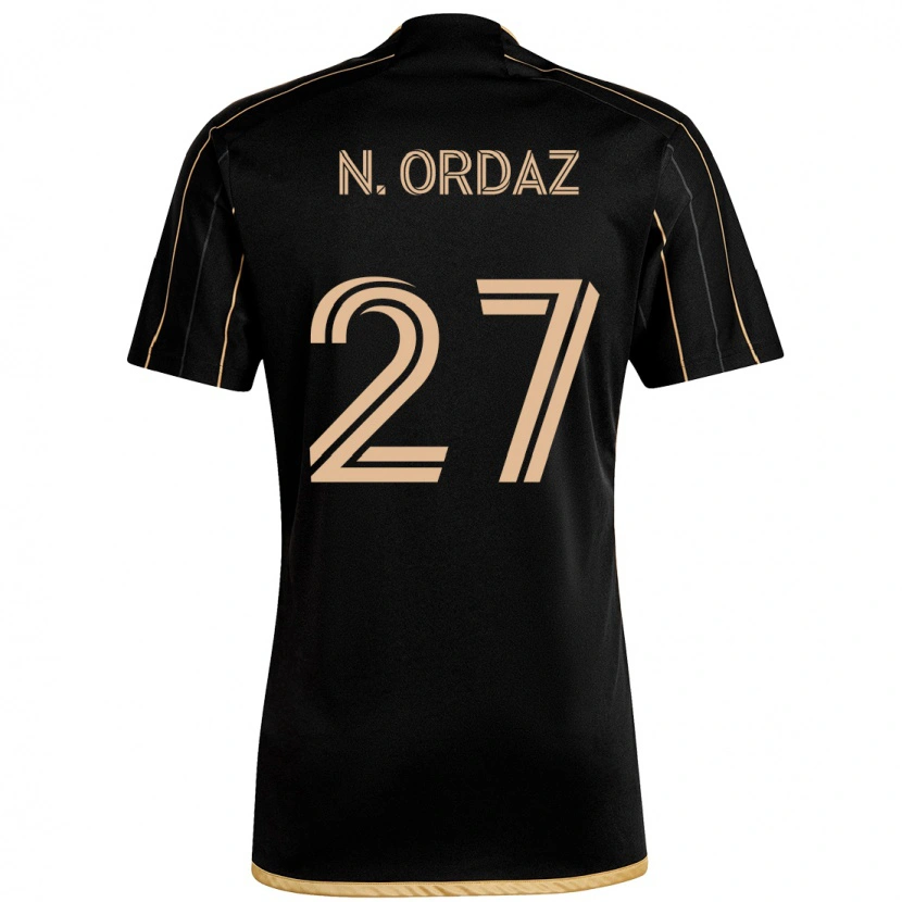 Danxen Hombre Camiseta Nathan Ordaz #27 Blanco Marrón 1ª Equipación 2025/26 La Camisa México