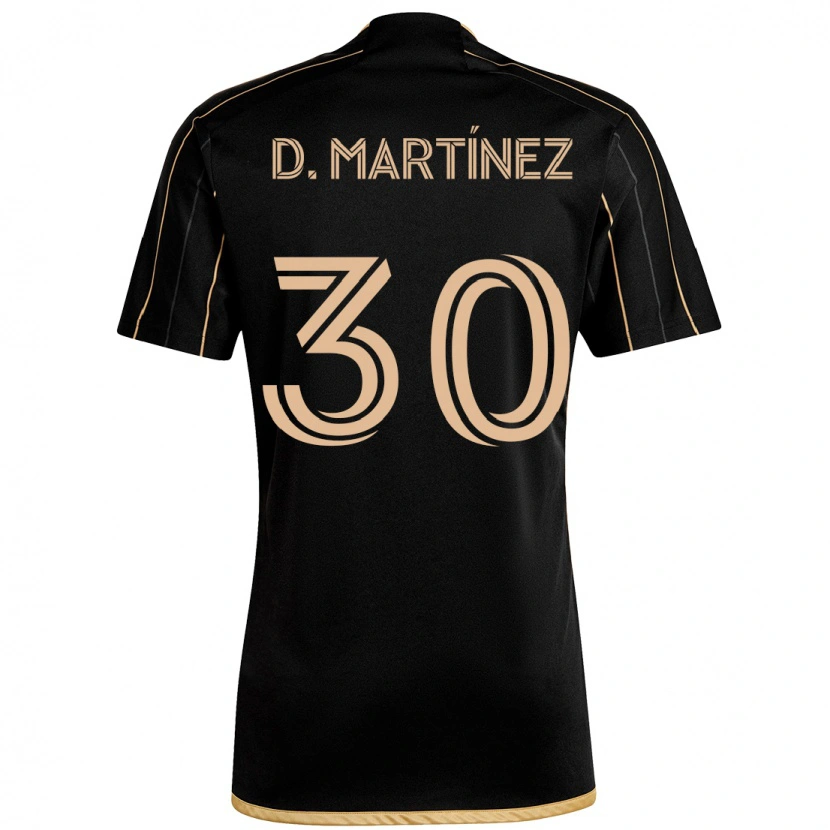 Danxen Hombre Camiseta David Martínez #30 Negro Marrón 1ª Equipación 2025/26 La Camisa México