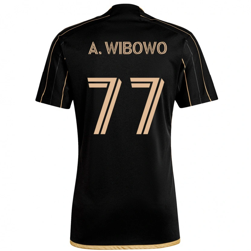 Danxen Hombre Camiseta Adrian Wibowo #77 Blanco Marrón 1ª Equipación 2025/26 La Camisa México