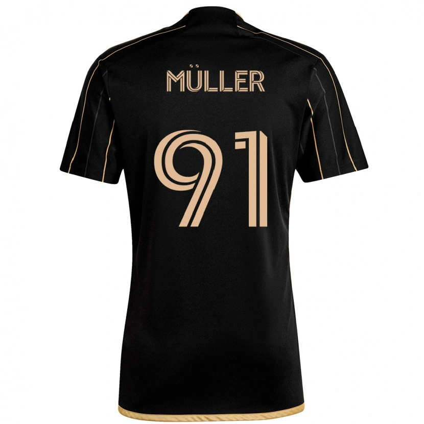 Danxen Hombre Camiseta Luis Müller #91 Blanco Marrón 1ª Equipación 2025/26 La Camisa México