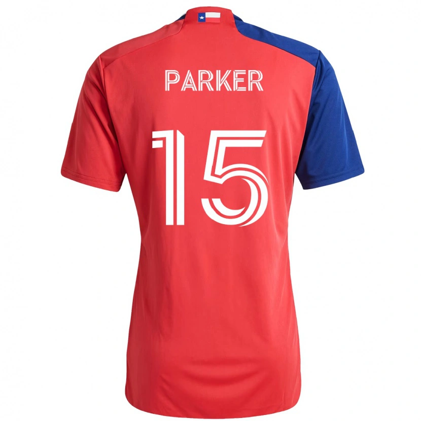 Danxen Hombre Camiseta Isaiah Parker #15 Azul Claro Rojo 1ª Equipación 2025/26 La Camisa México