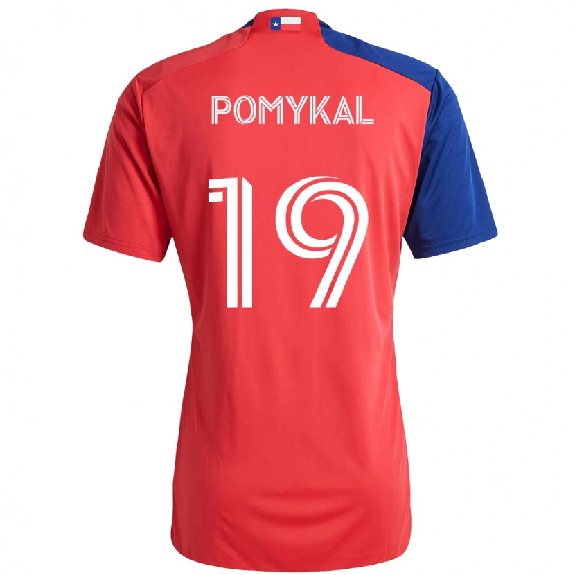 Danxen Hombre Camiseta Paxton Pomykal #19 Azul Claro Rojo 1ª Equipación 2025/26 La Camisa México