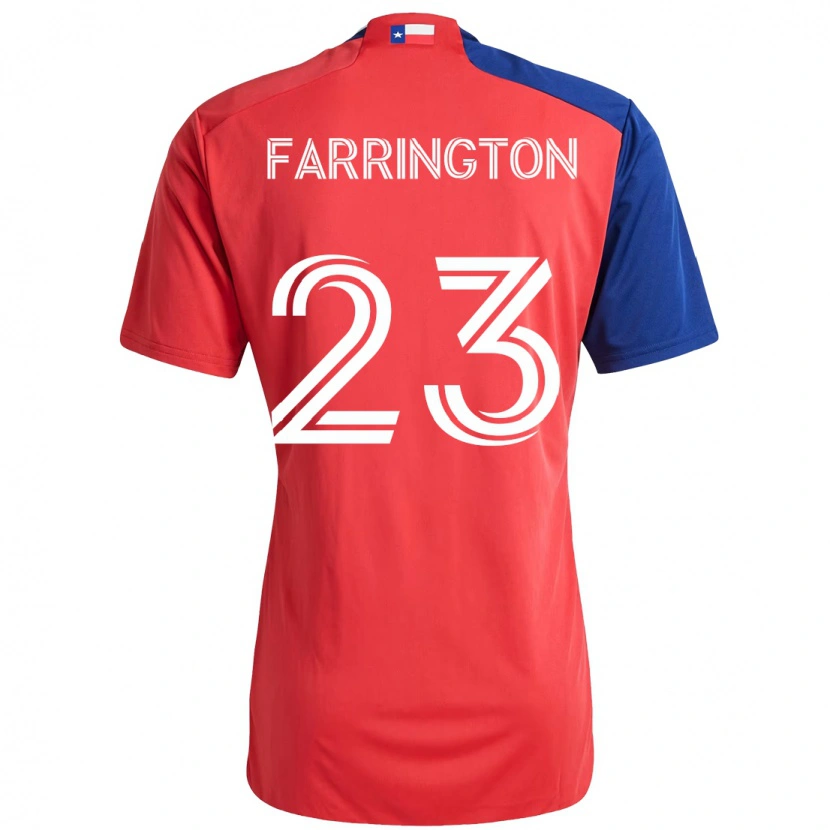 Danxen Hombre Camiseta Logan Farrington #23 Azul Claro Rojo 1ª Equipación 2025/26 La Camisa México