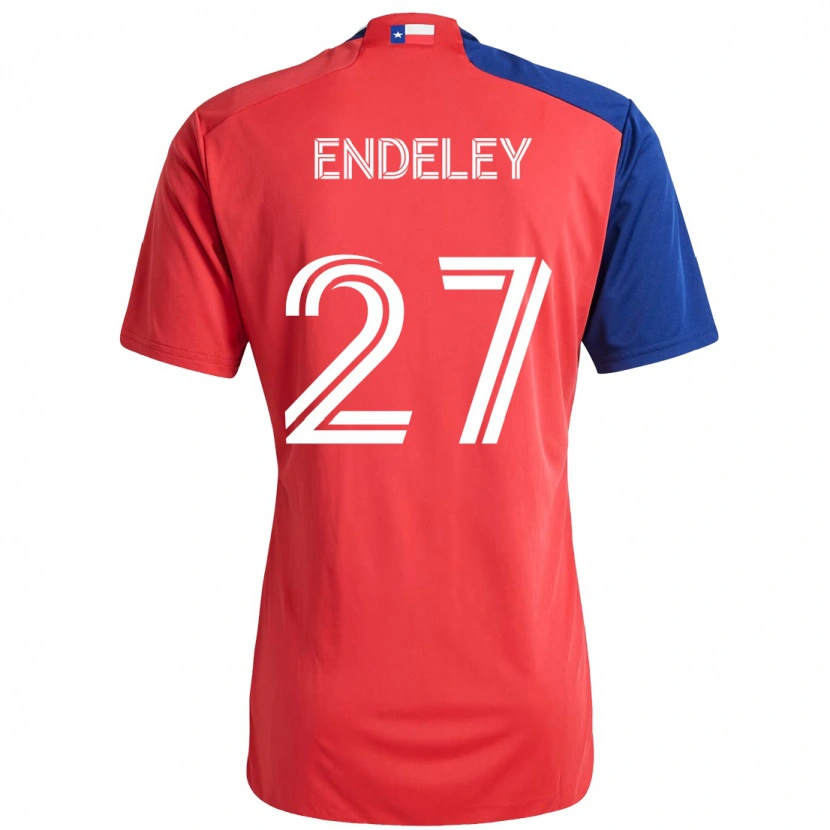Danxen Hombre Camiseta Herbert Endeley #27 Azul Claro Rojo 1ª Equipación 2025/26 La Camisa México