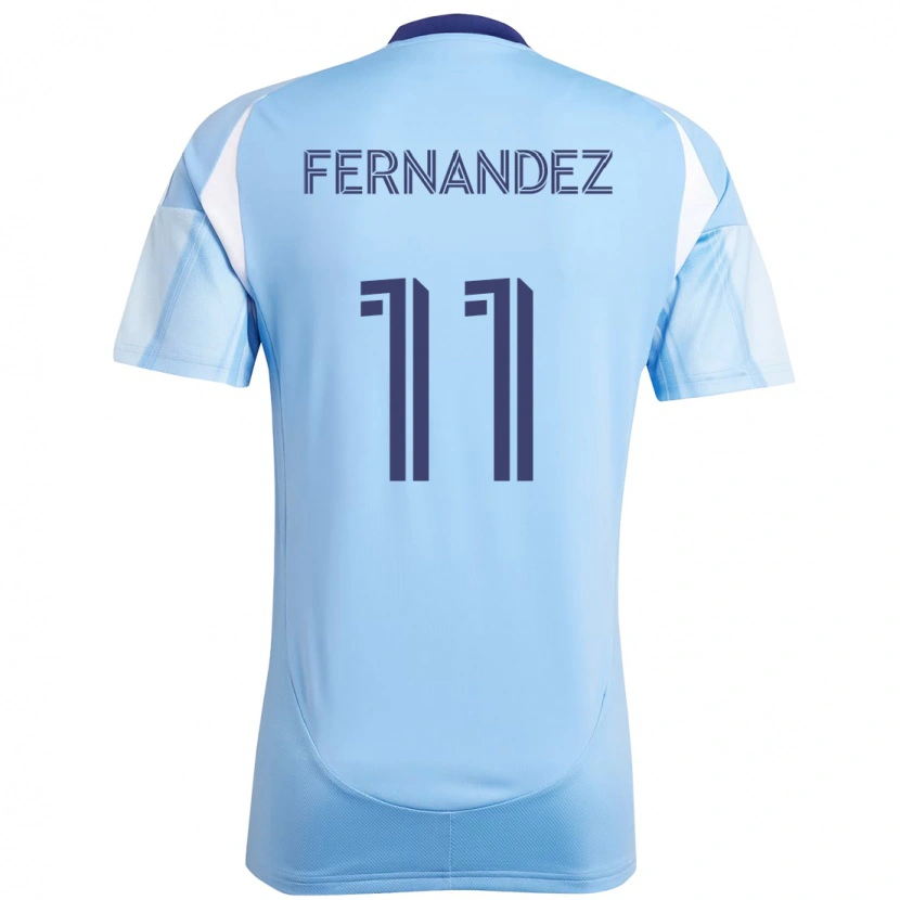 Danxen Hombre Camiseta Julián Fernández #11 Negro Azul Naranja 1ª Equipación 2025/26 La Camisa México