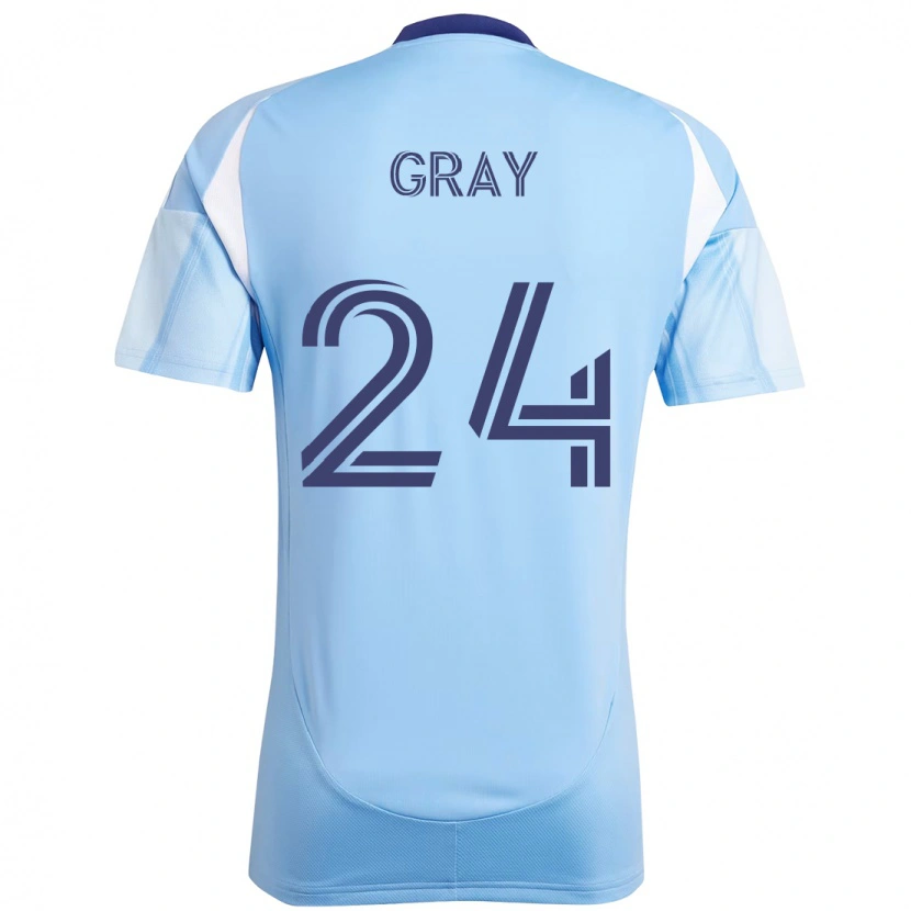 Danxen Hombre Camiseta Tayvon Gray #24 Negro Azul Naranja 1ª Equipación 2025/26 La Camisa México