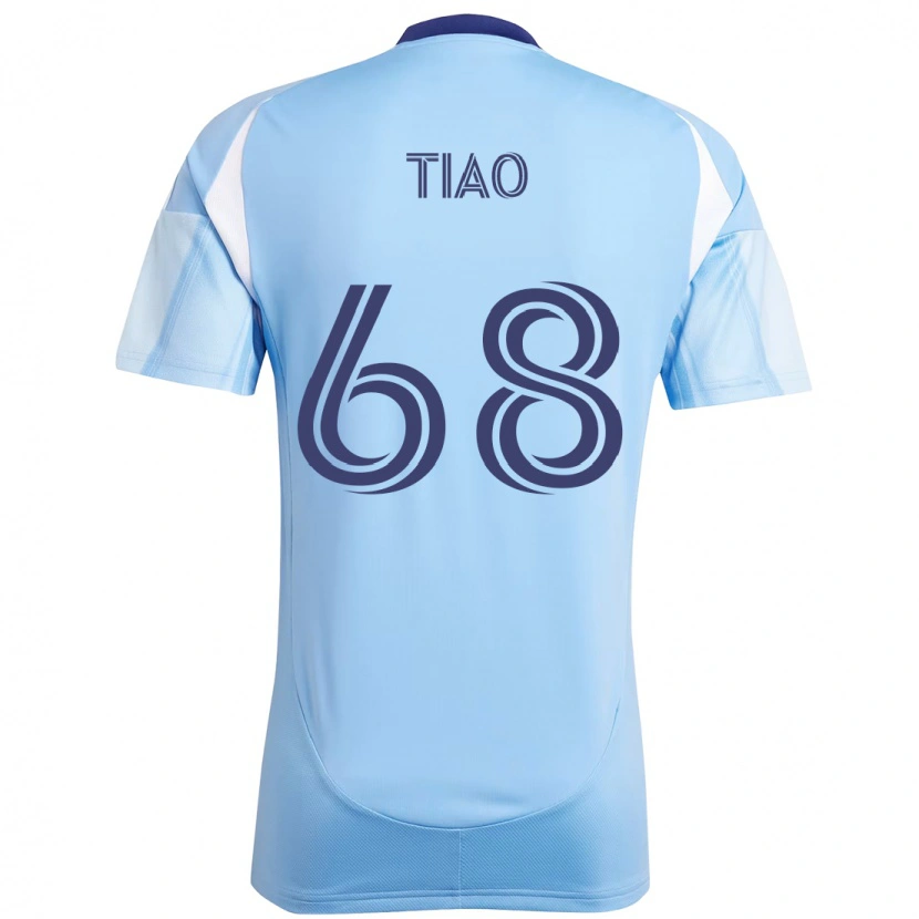 Danxen Hombre Camiseta Christopher Tiao #68 Negro Azul Naranja 1ª Equipación 2025/26 La Camisa México