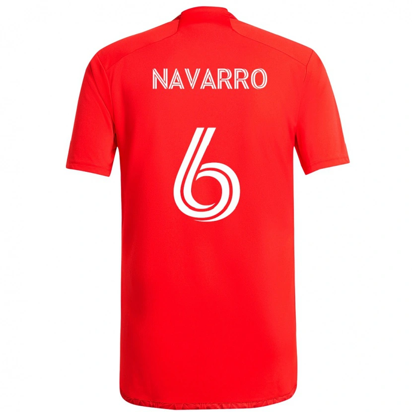 Danxen Hombre Camiseta Miguel Navarro #6 Azul Celeste Claro Azul 1ª Equipación 2025/26 La Camisa México