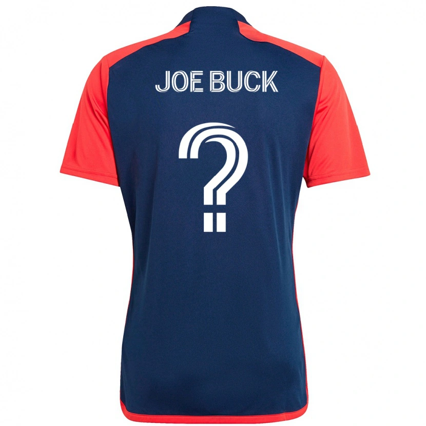 Danxen Hombre Camiseta Joe Buck #0 Azul Rojo 1ª Equipación 2025/26 La Camisa México