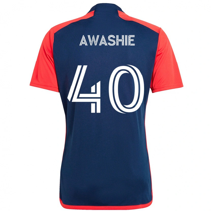 Danxen Hombre Camiseta Ben Awashie #40 Azul Rojo 1ª Equipación 2025/26 La Camisa México