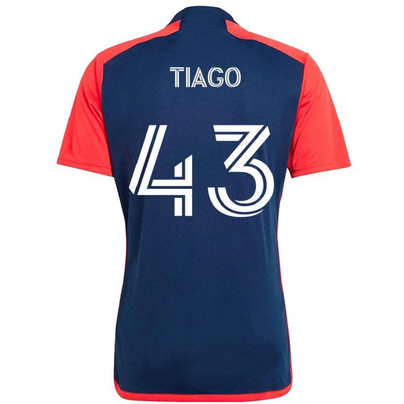 Danxen Hombre Camiseta Santiago Suárez #43 Azul Rojo 1ª Equipación 2025/26 La Camisa México