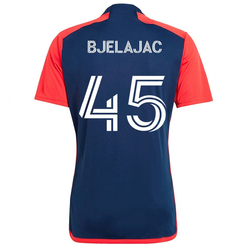 Danxen Hombre Camiseta Andrej Bjelajac #45 Azul Rojo 1ª Equipación 2025/26 La Camisa México