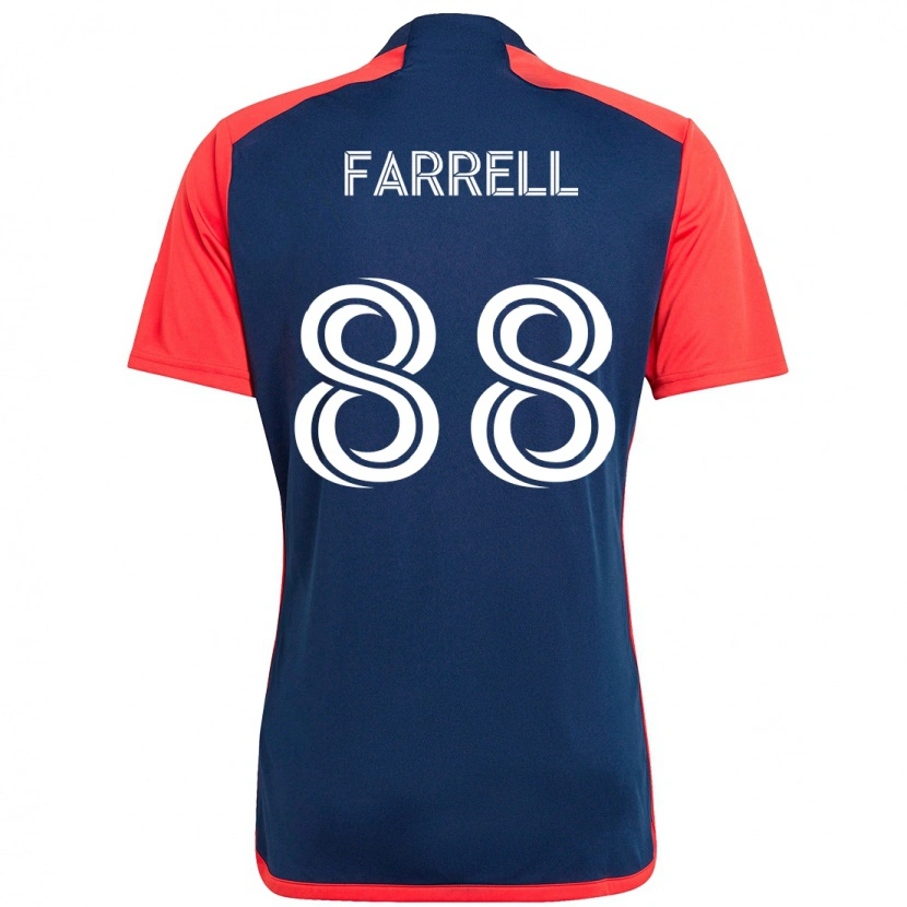 Danxen Hombre Camiseta Andrew Farrell #88 Azul Rojo 1ª Equipación 2025/26 La Camisa México