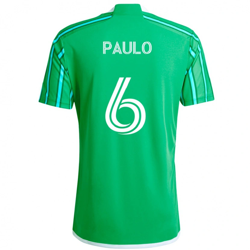 Danxen Hombre Camiseta João Paulo #6 Verde Blanco 1ª Equipación 2025/26 La Camisa México