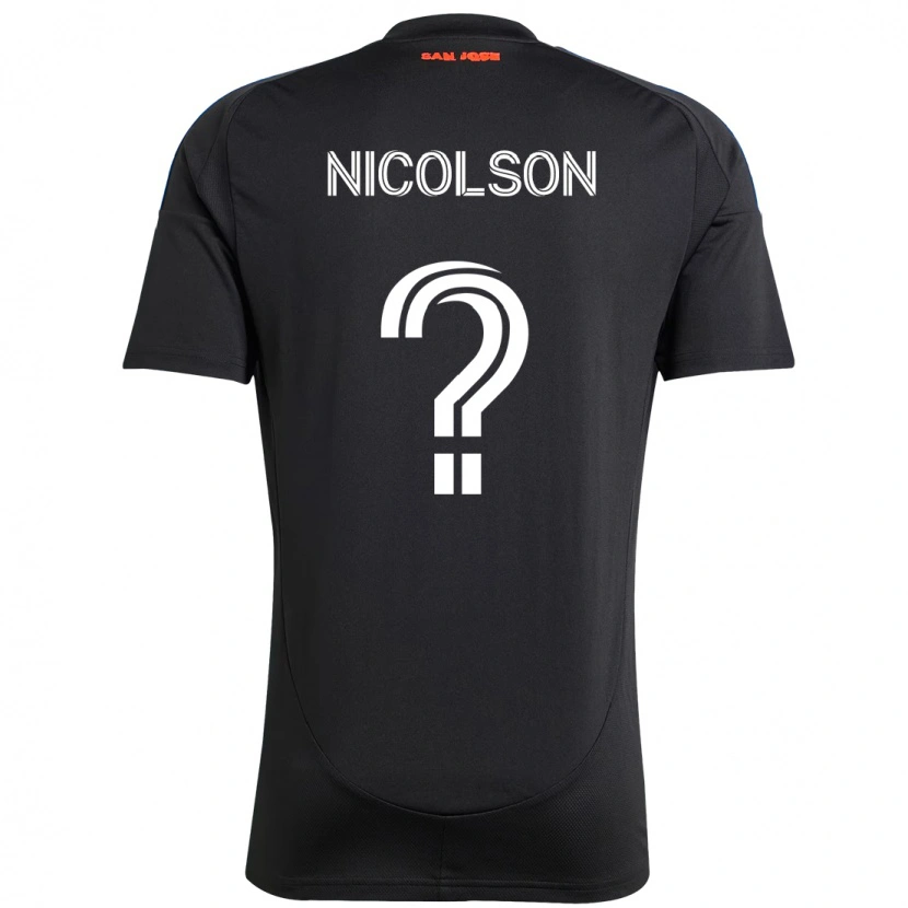 Danxen Hombre Camiseta John Nicolson #0 Blanco Rojo 1ª Equipación 2025/26 La Camisa México