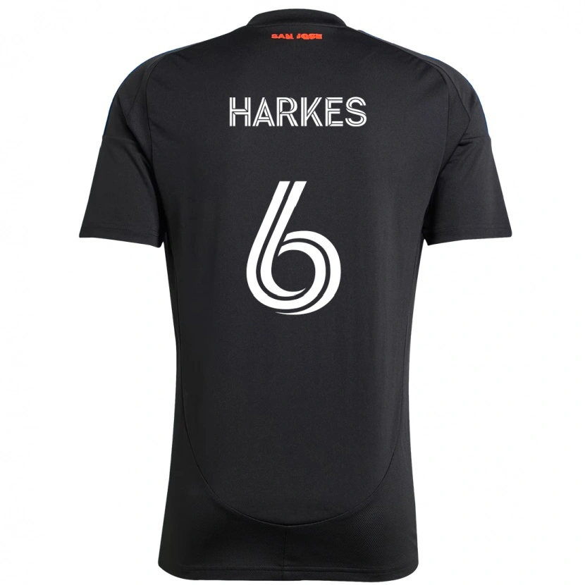Danxen Hombre Camiseta Ian Harkes #6 Blanco Rojo 1ª Equipación 2025/26 La Camisa México