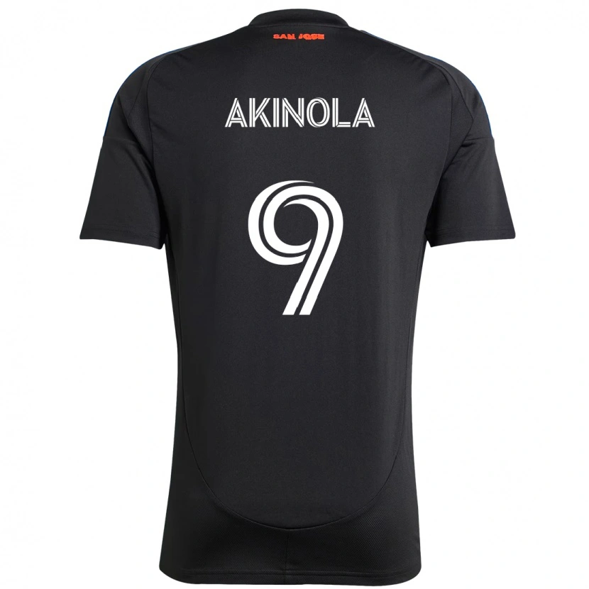 Danxen Hombre Camiseta Ayo Akinola #9 Blanco Rojo 1ª Equipación 2025/26 La Camisa México