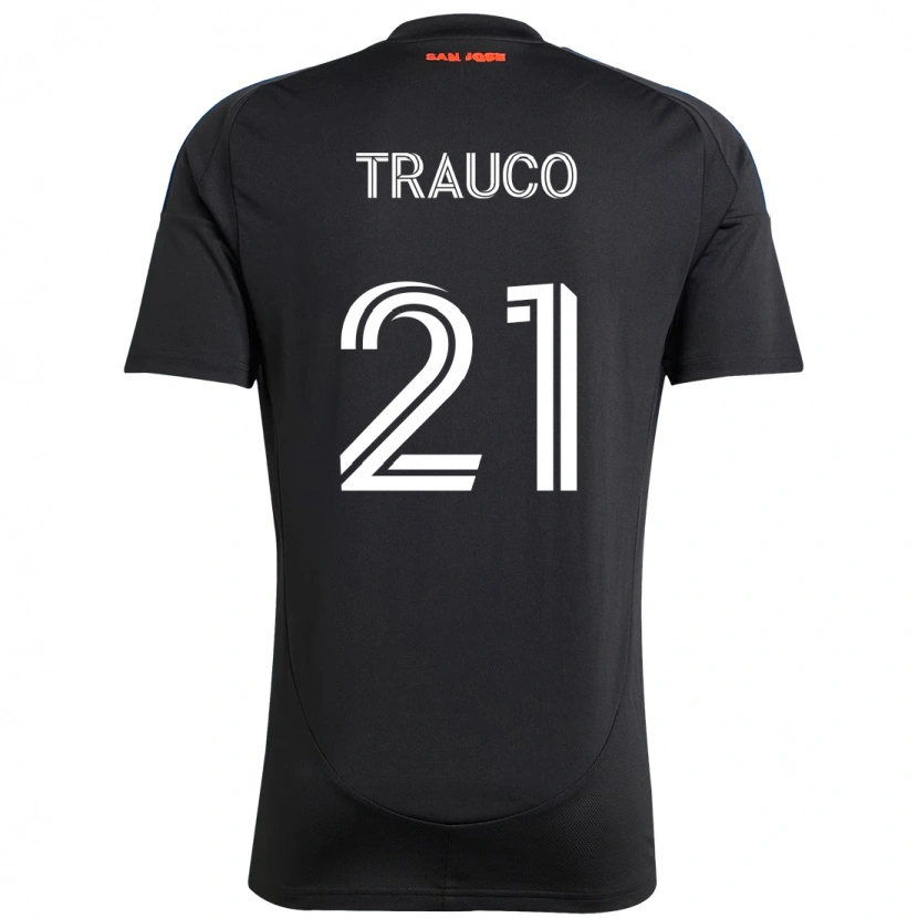 Danxen Hombre Camiseta Miguel Trauco #21 Blanco Rojo 1ª Equipación 2025/26 La Camisa México