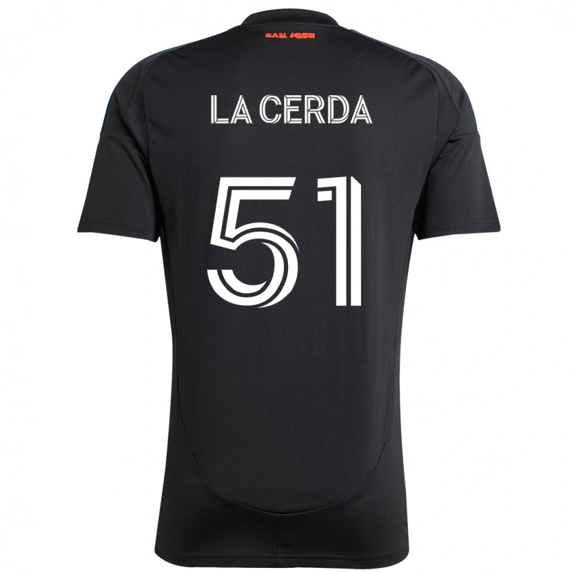 Danxen Hombre Camiseta Eric De La Cerda #51 Blanco Rojo 1ª Equipación 2025/26 La Camisa México