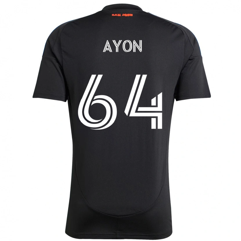 Danxen Hombre Camiseta Jerry Ayon #64 Negro Azul Oscuro 1ª Equipación 2025/26 La Camisa México