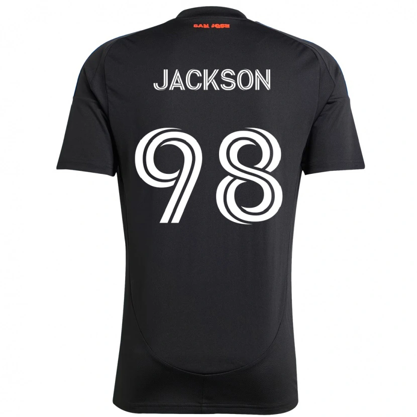 Danxen Hombre Camiseta Jacob Jackson #98 Blanco Rojo 1ª Equipación 2025/26 La Camisa México