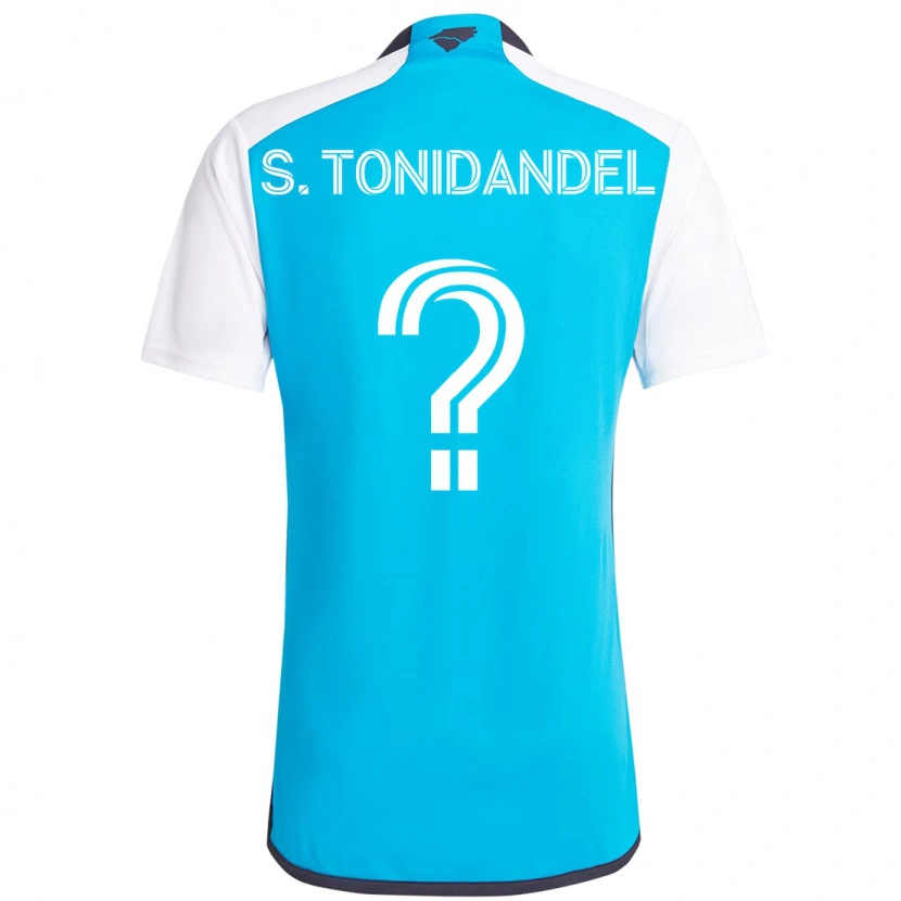 Danxen Hombre Camiseta Simon Tonidandel #0 Azul Celeste Blanco 1ª Equipación 2025/26 La Camisa México