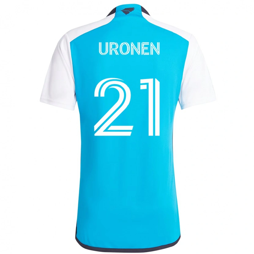 Danxen Hombre Camiseta Jere Uronen #21 Negro Blanco 1ª Equipación 2025/26 La Camisa México
