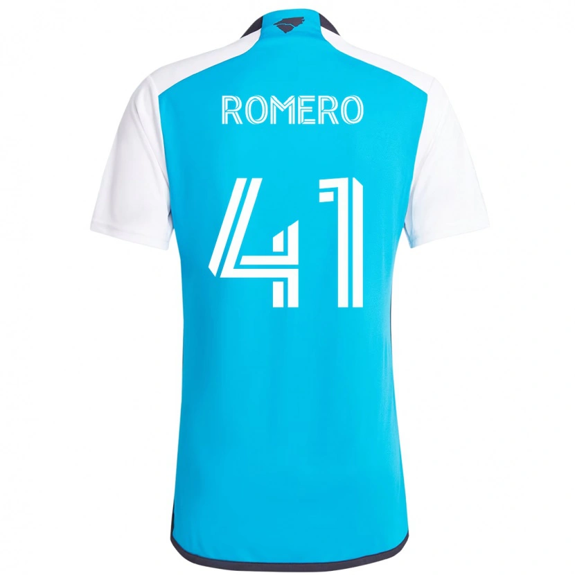 Danxen Hombre Camiseta Brian Romero #41 Negro Blanco 1ª Equipación 2025/26 La Camisa México