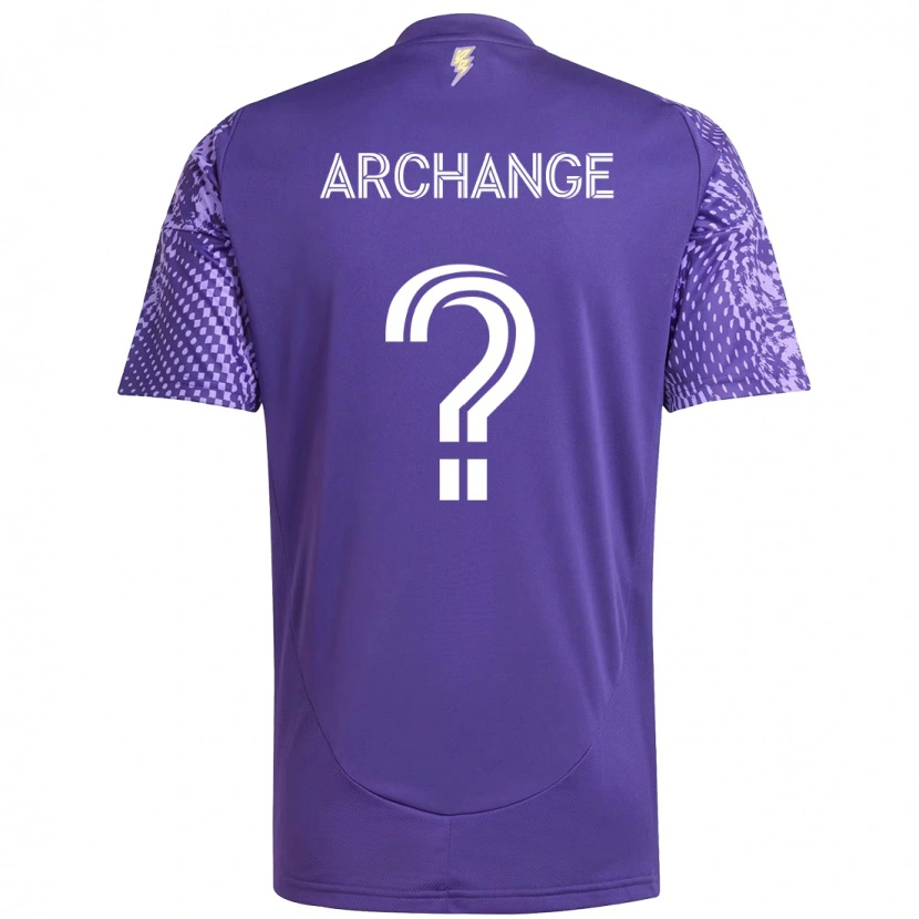 Danxen Hombre Camiseta Clovis Archange #0 Morado Blanco 1ª Equipación 2025/26 La Camisa México