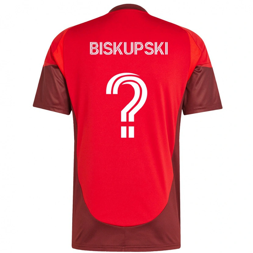 Danxen Hombre Camiseta Philip Biskupski #0 Blanco Rojo 1ª Equipación 2025/26 La Camisa México