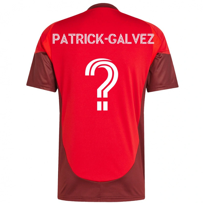 Danxen Hombre Camiseta Pablo Patrick-Galvez #0 Blanco Rojo 1ª Equipación 2025/26 La Camisa México