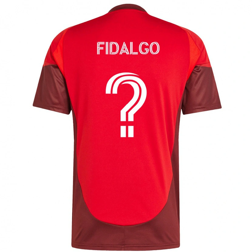 Danxen Hombre Camiseta James Fidalgo #0 Blanco Rojo 1ª Equipación 2025/26 La Camisa México