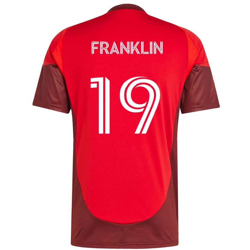 Danxen Hombre Camiseta Kobe Franklin #19 Blanco Rojo 1ª Equipación 2025/26 La Camisa México