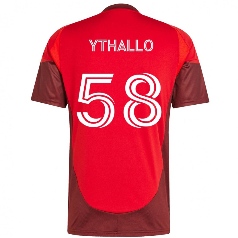 Danxen Hombre Camiseta Ythallo #58 Blanco Rojo 1ª Equipación 2025/26 La Camisa México