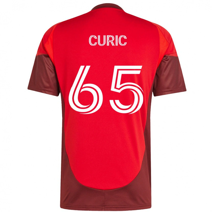 Danxen Hombre Camiseta Antony Curic #65 Blanco Rojo 1ª Equipación 2025/26 La Camisa México