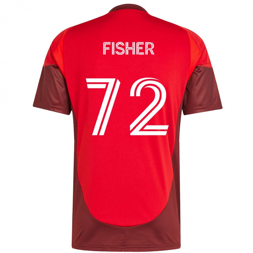 Danxen Hombre Camiseta Mark Fisher #72 Blanco Rojo 1ª Equipación 2025/26 La Camisa México
