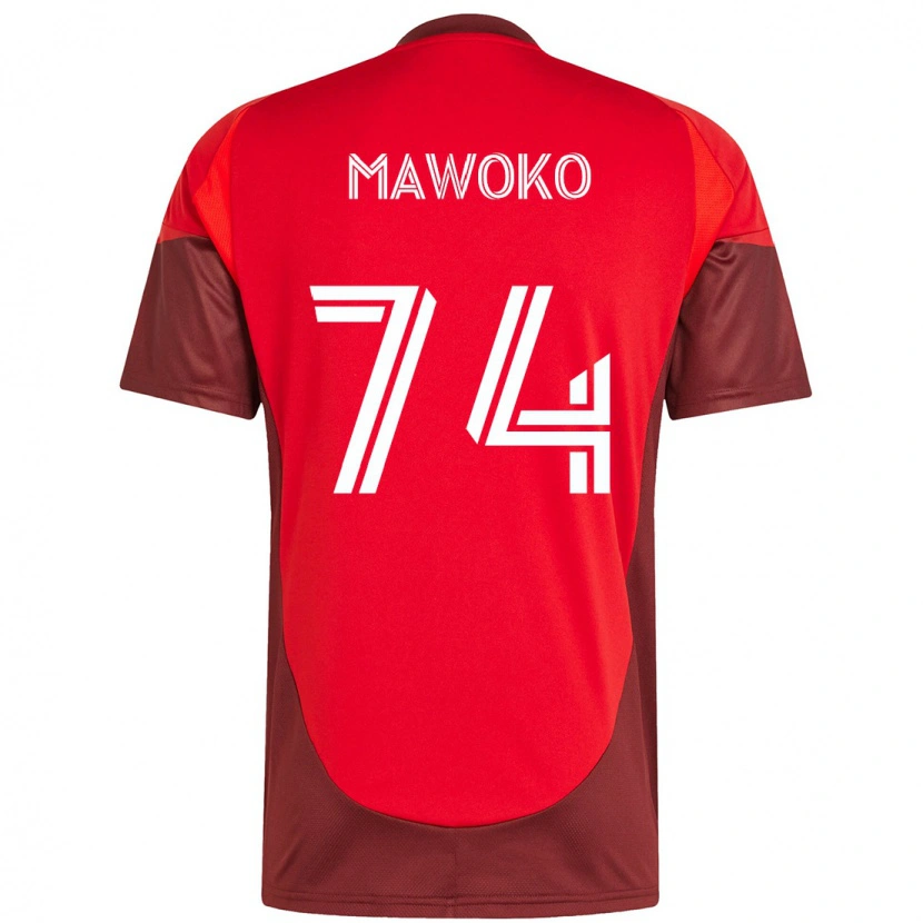 Danxen Hombre Camiseta Kundai Mawoko #74 Blanco Rojo 1ª Equipación 2025/26 La Camisa México