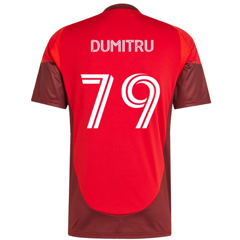 Danxen Hombre Camiseta Andrei Dumitru #79 Blanco Rojo 1ª Equipación 2025/26 La Camisa México