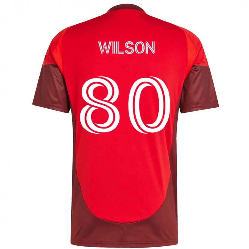 Danxen Hombre Camiseta Shafique Wilson #80 Blanco Rojo 1ª Equipación 2025/26 La Camisa México