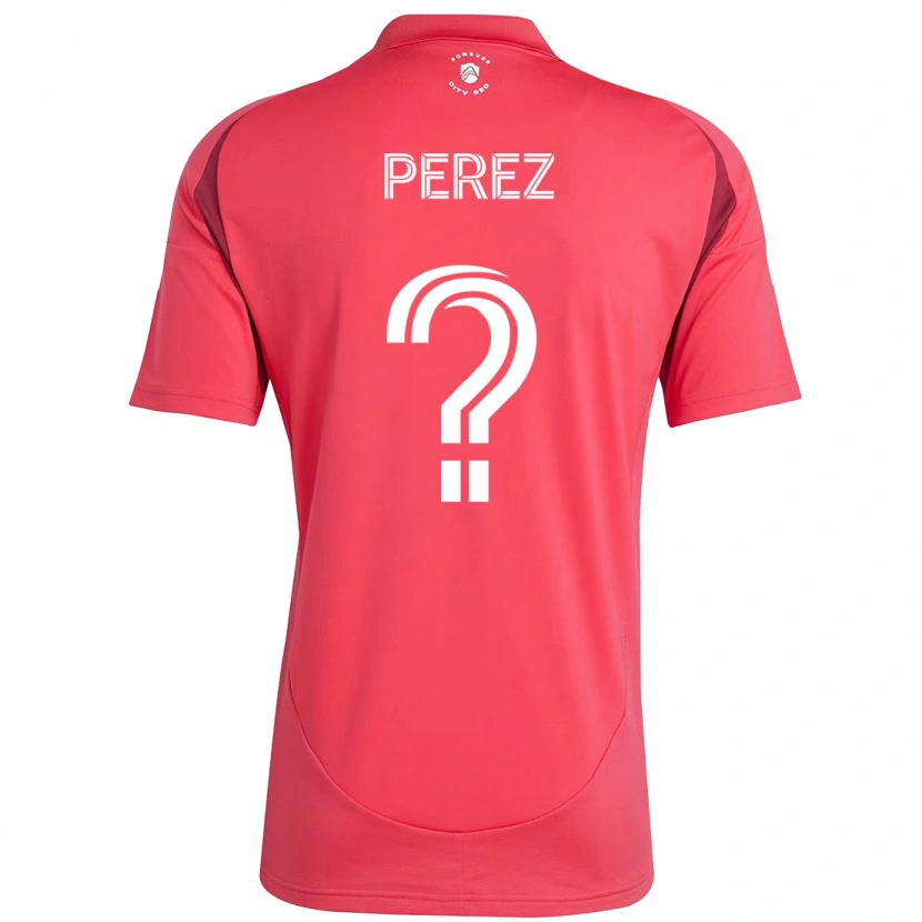Danxen Hombre Camiseta Miguel Perez #0 Magenta Blanco 1ª Equipación 2025/26 La Camisa México