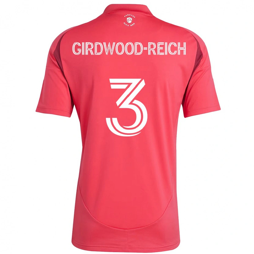 Danxen Hombre Camiseta Jake Girdwood-Reich #3 Magenta Blanco 1ª Equipación 2025/26 La Camisa México