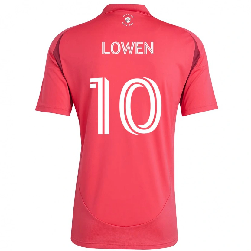 Danxen Hombre Camiseta Eduard Löwen #10 Magenta Blanco 1ª Equipación 2025/26 La Camisa México