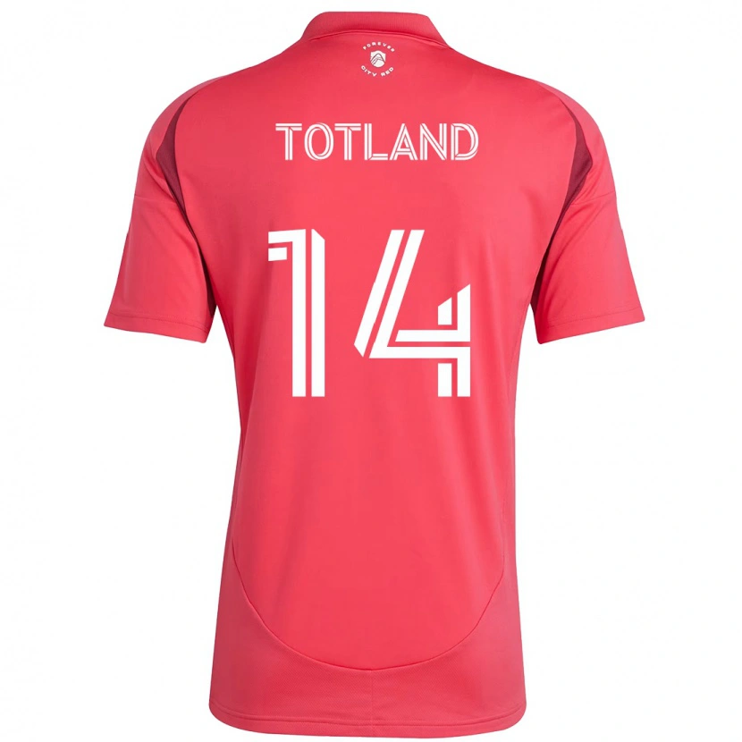 Danxen Hombre Camiseta Tomas Totland #14 Magenta Blanco 1ª Equipación 2025/26 La Camisa México