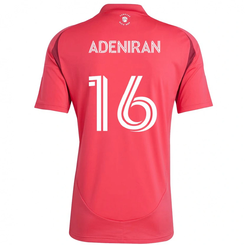 Danxen Hombre Camiseta Samuel Adeniran #16 Magenta Blanco 1ª Equipación 2025/26 La Camisa México