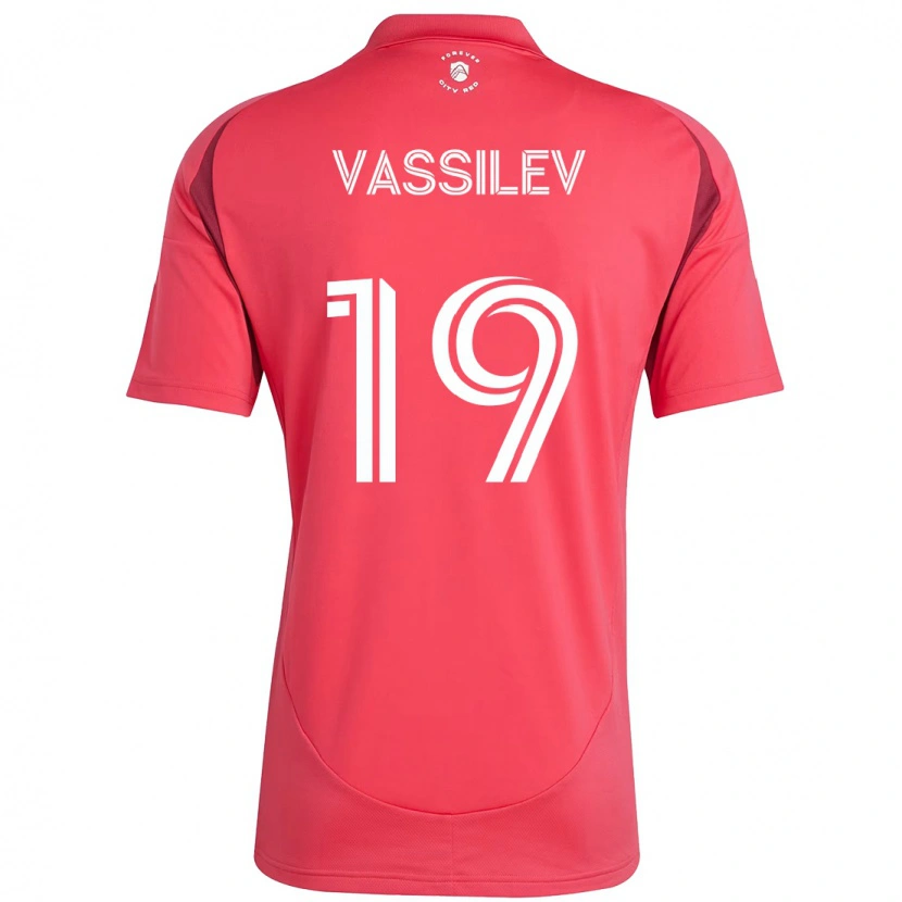 Danxen Hombre Camiseta Indiana Vassilev #19 Magenta Blanco 1ª Equipación 2025/26 La Camisa México
